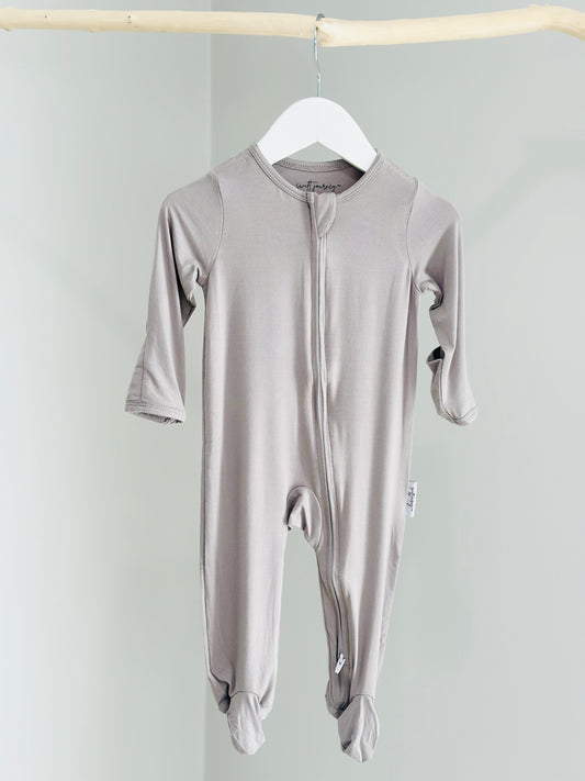 Bamboo Zippered Footie Romper