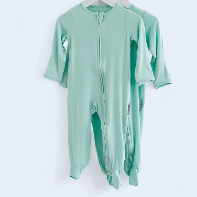 Bamboo Zippered Footie Romper